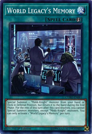 World Legacy s Memory CYHO EN061 Common 1st Edition World Legacy s Memory CYHO EN061 Common 1st Edition