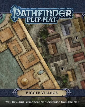 Pathfinder Bigger Village Flip Mat Paizo PZO30092 Pathfinder Roleplaying Game Pathfinder Bigger Village Flip Mat Paizo PZO30092 Pathfinder Roleplaying Game