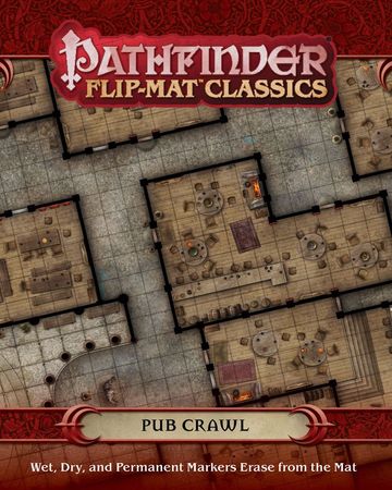 Pathfinder Pub Crawl Flip Mat Paizo PZO31016 Pathfinder Roleplaying Game Pathfinder Pub Crawl Flip Mat Paizo PZO31016 Pathfinder Roleplaying Game