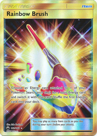 SM Celestial Storm 182/168 Pokemon Secret Rare Rainbow Brush 