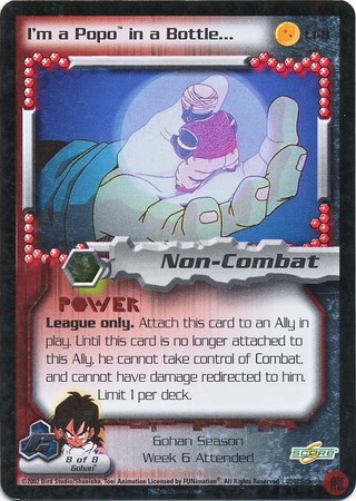 I m a Popo in a Bottle L1 8 Foil Promo Dragon Ball Z GT Score Promos I m a Popo in a Bottle L1 8 Foil Promo Dragon Ball Z GT Score Promos