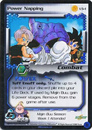 Power Napping L5 1 Foil Promo Dragon Ball Z GT Score Promos Power Napping L5 1 Foil Promo Dragon Ball Z GT Score Promos