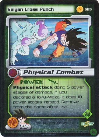 Saiyan Cross Punch GB5 Foil Promo Dragon Ball Z GT Score Promos Saiyan Cross Punch GB5 Foil Promo Dragon Ball Z GT Score Promos