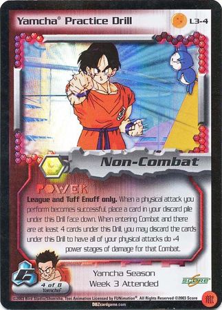 Yamacha Practice Drill L3 4 Foil Promo Dragon Ball Z GT Score Promos Yamacha Practice Drill L3 4 Foil Promo Dragon Ball Z GT Score Promos