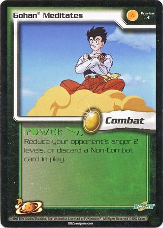 Gohan Meditates 3 Preview Promo Unlimited World Games Saga Gohan Meditates 3 Preview Promo Unlimited World Games Saga