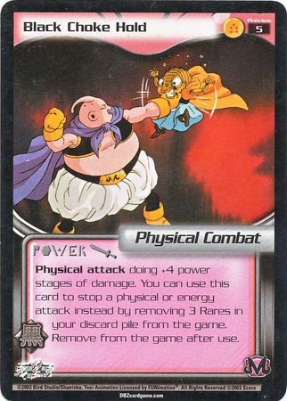 Black Choke Hold 5 Preview Promo Unlimited Buu Saga Black Choke Hold 5 Preview Promo Unlimited Buu Saga
