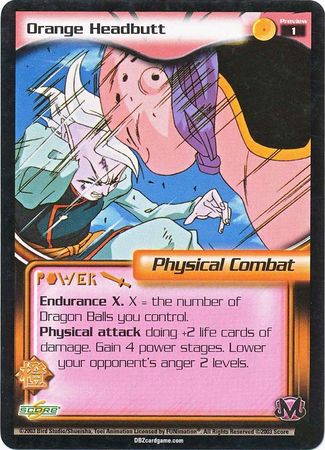 Orange Headbutt 1 Preview Promo Unlimited Buu Saga Orange Headbutt 1 Preview Promo Unlimited Buu Saga