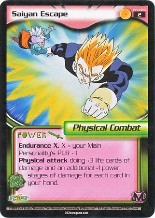Saiyan Escape 2 Preview Promo Unlimited Buu Saga Dragon Ball Z GT Score Promos Saiyan Escape 2 Preview Promo Unlimited Buu Saga Dragon Ball Z GT Score Promos