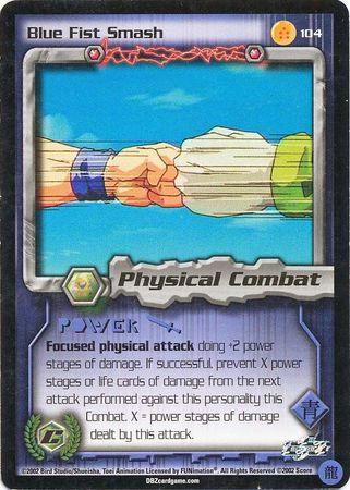 Blue Fist Smash 104 Rare Limited Dragon Ball Z Cell Games Saga Blue Fist Smash 104 Rare Limited Dragon Ball Z Cell Games Saga