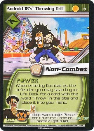 Android 18 s Throwing Drill 34 Uncommon Unlimited Dragon Ball Z Babidi Saga Android 18 s Throwing Drill 34 Uncommon Unlimited Dragon Ball Z Babidi Saga