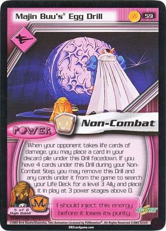 Majin Buu s Egg Drill 59 Uncommon Unlimited Majin Buu s Egg Drill 59 Uncommon Unlimited