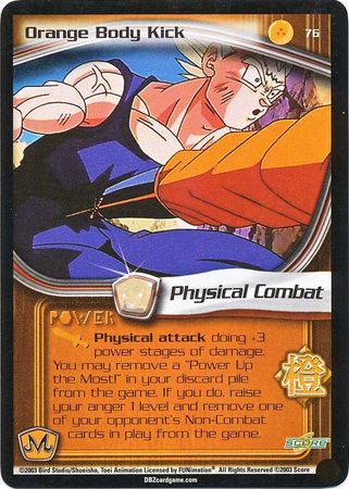 Orange Body Kick 76 Uncommon Unlimited Dragon Ball Z Babidi Saga Orange Body Kick 76 Uncommon Unlimited Dragon Ball Z Babidi Saga