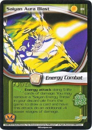 Saiyan Aura Blast 89 Uncommon Unlimited Saiyan Aura Blast 89 Uncommon Unlimited