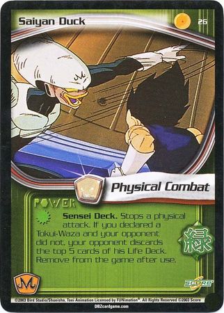 Saiyan Duck 26 Common Unlimited Dragon Ball Z Babidi Saga Saiyan Duck 26 Common Unlimited Dragon Ball Z Babidi Saga