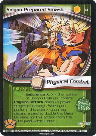 Saiyan Prepared Smash 30 Common Unlimited Dragon Ball Z Babidi Saga Saiyan Prepared Smash 30 Common Unlimited Dragon Ball Z Babidi Saga