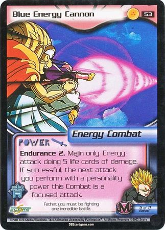 Blue Energy Cannon 53 Uncommon Unlimited Dragon Ball Z Buu Saga Blue Energy Cannon 53 Uncommon Unlimited Dragon Ball Z Buu Saga