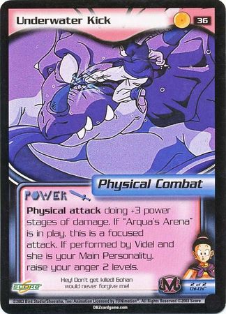 Underwater Kick 36 Common Unlimited Dragon Ball Z Buu Saga Underwater Kick 36 Common Unlimited Dragon Ball Z Buu Saga