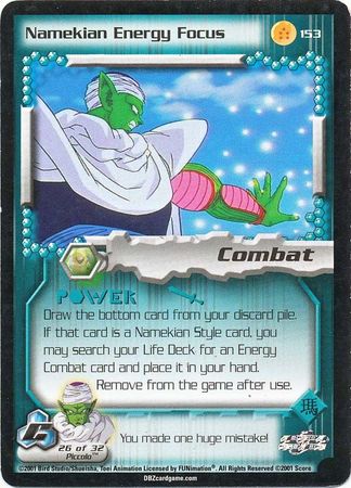 Namekian Energy Focus 153 Rare Unlimited Dragon Ball Z Cell Saga Namekian Energy Focus 153 Rare Unlimited Dragon Ball Z Cell Saga