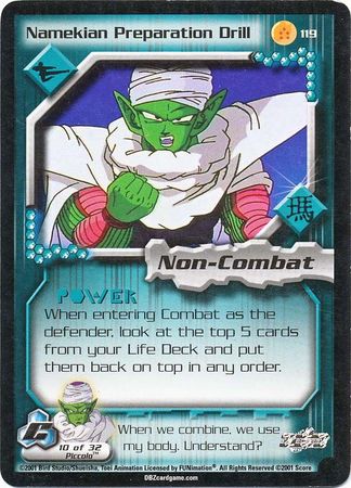 Namekian Preparation Drill 119 Rare Unlimited Dragon Ball Z Cell Saga Namekian Preparation Drill 119 Rare Unlimited Dragon Ball Z Cell Saga