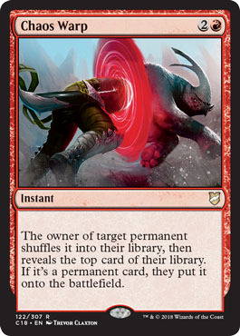 Chaos Warp 122 307 Commander 2018 Singles Chaos Warp 122 307 Commander 2018 Singles