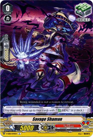 Savage Shaman V EB01 044EN Common C V Extra Booster 1 The Destructive Roar Singles Savage Shaman V EB01 044EN Common C V Extra Booster 1 The Destructive Roar Singles