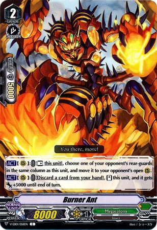 Burner Ant V EB01 058EN Common C V Extra Booster 1 The Destructive Roar Singles Burner Ant V EB01 058EN Common C V Extra Booster 1 The Destructive Roar Singles