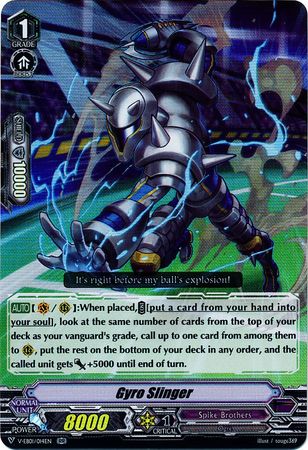 Gyro Slinger V EB01 014EN Double Rare RR V Extra Booster 1 The Destructive Roar Singles Gyro Slinger V EB01 014EN Double Rare RR V Extra Booster 1 The Destructive Roar Singles