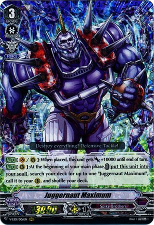 Juggernaut Maximum V EB01 006EN Triple Rare RRR Juggernaut Maximum V EB01 006EN Triple Rare RRR