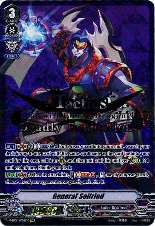 General Seifried V EB01 SV02EN Special Vanguard Rare SVR V Extra Booster 1 The Destructive Roar Singles General Seifried V EB01 SV02EN Special Vanguard Rare SVR V Extra Booster 1 The Destructive Roar Singles