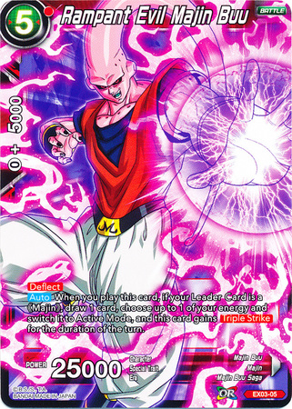 Rampant Evil Majin Buu EX03 05 Expansion Rare Rampant Evil Majin Buu EX03 05 Expansion Rare