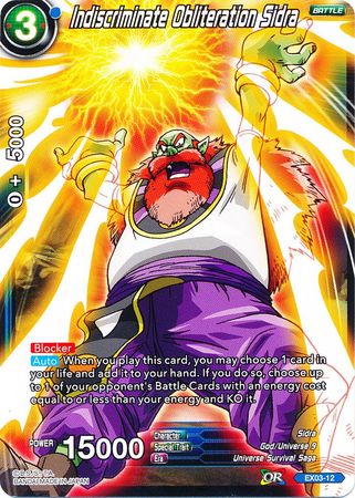 Indiscriminate Obliteration Sidra EX03 12 Expansion Rare DBS Expansion Set 3 Ultimate Box EX03 Indiscriminate Obliteration Sidra EX03 12 Expansion Rare DBS Expansion Set 3 Ultimate Box EX03