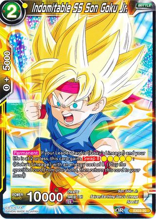 Indomitable SS Son Goku Jr EX03 20 Expansion Rare DBS Expansion Set 3 Ultimate Box EX03 Indomitable SS Son Goku Jr EX03 20 Expansion Rare DBS Expansion Set 3 Ultimate Box EX03