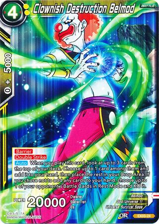 Clownish Destruction Belmod EX03 24 Expansion Rare DBS Expansion Set 3 Ultimate Box EX03 Clownish Destruction Belmod EX03 24 Expansion Rare DBS Expansion Set 3 Ultimate Box EX03