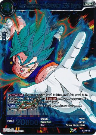 Awe Inspiring Intimidator SSB Vegito EX03 08 Foil Expansion Rare Awe Inspiring Intimidator SSB Vegito EX03 08 Foil Expansion Rare