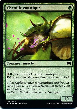 Chenille caustique Foil Caustic Caterpillar Foil French Magic Origins 170 272 Magic Origins French Singles Chenille caustique Foil Caustic Caterpillar Foil French Magic Origins 170 272 Magic Origins French Singles