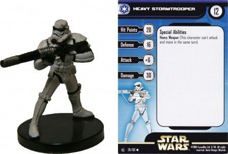 Heavy Stormtrooper #28 Rebel Storm Star Wars Miniatures Uncommon