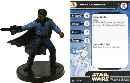 Lando Calrissian 52 Rebel Storm Star Wars Miniatures Rare Rebel Storm Singles Lando Calrissian 52 Rebel Storm Star Wars Miniatures Rare Rebel Storm Singles