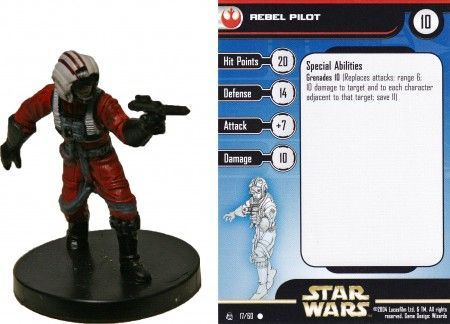 2x #49 Ithorian Scout Rebel Storm Star Wars Miniatures NM 