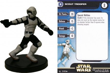 Scout Trooper 33 Rebel Storm Star Wars Miniatures Uncommon Scout Trooper 33 Rebel Storm Star Wars Miniatures Uncommon