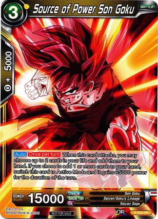 Source of Power Son Goku P 053 Non Foil Promo Dragon Ball Super Tournament Promos Source of Power Son Goku P 053 Non Foil Promo Dragon Ball Super Tournament Promos