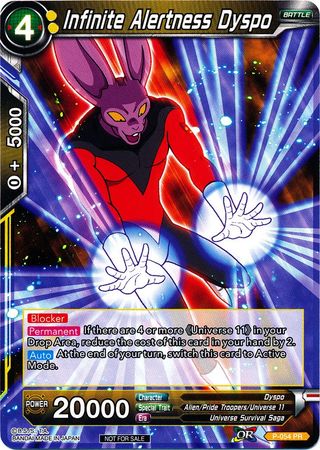Infinite Alertness Dyspo P 054 Non Foil Promo Dragon Ball Super Tournament Promos Infinite Alertness Dyspo P 054 Non Foil Promo Dragon Ball Super Tournament Promos