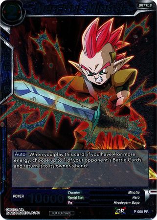 Merciful Minotia P 050 Foil Promo Dragon Ball Super Tournament Promos Merciful Minotia P 050 Foil Promo Dragon Ball Super Tournament Promos