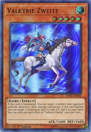 Valkyrie Zweite SHVA EN002 Super Rare 1st Edition Valkyrie Zweite SHVA EN002 Super Rare 1st Edition
