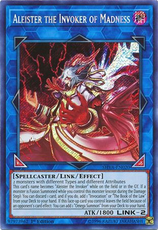 Aleister the Invoker of Madness SHVA EN020 Secret Rare 1st Edition Aleister the Invoker of Madness SHVA EN020 Secret Rare 1st Edition