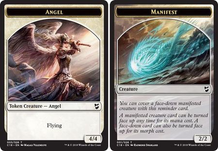 Angel Token 003 Manifest Token 001 C18 Commander 2018 Singles Angel Token 003 Manifest Token 001 C18 Commander 2018 Singles