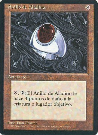 Anillo de Aladino Aladdin s Ring 4th Edition Black Border Spanish Singles Anillo de Aladino Aladdin s Ring 4th Edition Black Border Spanish Singles