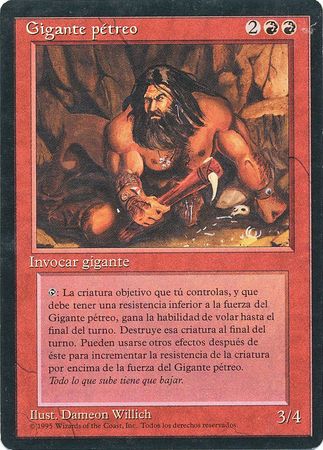 Gigante petreo Stone Giant 4th Edition Black Border Spanish Singles Gigante petreo Stone Giant 4th Edition Black Border Spanish Singles