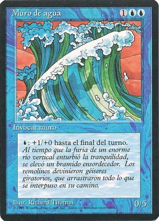 Muro de agua Wall of Water 4th Edition Black Border Spanish Singles Muro de agua Wall of Water 4th Edition Black Border Spanish Singles