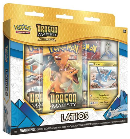 Sun Moon Dragon Majesty Latios Pin Collection Box Pokemon Pokemon Sealed Product Sun Moon Dragon Majesty Latios Pin Collection Box Pokemon Pokemon Sealed Product