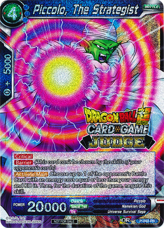 Piccolo The Strategist P 040 Foil Judge Promo Dragon Ball Super Judge Promos Piccolo The Strategist P 040 Foil Judge Promo Dragon Ball Super Judge Promos